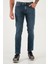 Pamuklu Regular Fit Normal Bel Boru Paça Jeans Erkek Kot Pantolon 2211C36PARMA 2