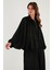 Oversize Klasik Yaka Yarasa Kol Fermuarlı Saten Ceket Bayan Ceket 6839584 4
