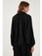 Oversize Klasik Yaka Yarasa Kol Fermuarlı Saten Ceket Bayan Ceket 6839584 7