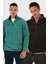 Slim Fit Anti-Pilling Tüylenme Yapmayan Bato Yaka Şardonlu 2'li Paket Polar Erkek Polar 5906001S2 1
