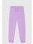 Pamuklu Regular Fit Lastikli Paça Spor Pantolon Kız Çocuk Pantolon BNTG23333 1