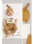 Dedesinin Aslanı Yazılı 3'lü Bebek Takımı - Çıtçıtlı Body, Ribana Pantolon ve Şapka - %100 Pamuk Set 3