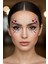 Crimson Kalp Detaylı Kendinden Yapışkanlı Yüz Makyaj Taşı Face Sticker 1