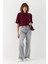 Yarım Kol Vatkalı T-Shirt Bordo 4