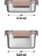 Locknlock Paslanmaz Çelik Fırın Saklama Kabı 4’lü Set ( Kilitli Kapaklı ) 310ML+520ML+700ML+1,0LT 4