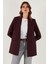 Regular Fit Klasik Yaka Desenli Astar Detaylı Blazer Ceket Bayan Ceket 6839227 3