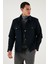 Slim Fit Ceket Yaka Astarlı Kaşe Kaban Erkek Kaban 58400347 1