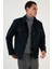 Slim Fit Ceket Yaka Astarlı Kaşe Kaban Erkek Kaban 58400347 5