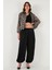 Oversize Bağlamalı Balon Paça Saten Şalvar Pantolon Bayan Pantolon 68351199 1