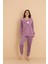 Fwn 04-3309 Peluş Welsoft Polar Kışlık Yumoş Kalpli Kedili Kadın Pijama Takımı 3