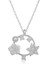 Gümüş Manolya Çiçeği Yıldız Kadın Kolye 1