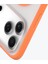 iPhone 17 Pro Uyumlu Kılıf M-Safe Şarj Özellikli Youngkit Clear Serisi Kapak Turuncu 6