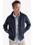 Slim Fit Dar Kesim Dik Yaka Astarlı Fermuarlı Cepli Süet Mevsimlik Baharlık Mont D1524AX25AU 4