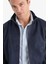 Slim Fit Dar Kesim Dik Yaka Astarlı Fermuarlı Cepli Süet Mevsimlik Baharlık Mont D1524AX25AU 6