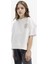 Kız Çocuk Oversize Geniş Kalıp Bisiklet Yaka Kısa Kollu Baskılı Sweatshirt E1879A825SM 3