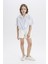 Kız Çocuk Cropped Fit Kısa Kollu Gömlek D7641A825SM 2