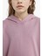 Kız Çocuk Relax Fit Kapüşonlu Basic Düz Sweatshirt F0008A825AU 3
