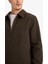 Slim Fit Dar Kesim Polo Yaka Cepli Astarlı Fermuarlı Mont F0572AX25WN 7