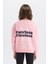 Kız Çocuk Relax Fit Bisiklet Yaka Sırt Baskılı Sweatshirt D9774A825SP 5
