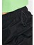 Sportswear Essential Woven High Rise Loose Fit Cargo Short Kadın Dokuma Bol Kesim Kargo Cepli Şort Siyah 4