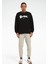 New Id Ovrs Gfx Crew Siyah Erkek Sweatshirt 11
