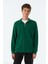Basic Supersoft Quarter-Zip Sweatshirt - Nefti Yeşil 1