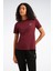 Q3 Id Tee Bordo Kadın Kısa Kol T-Shirt 9