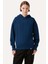 Basic Supersoft Hoodie - Indigo Mavi 5