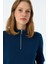 Basic Supersoft Quarter-Zip Sweatshirt - Lacivert 2