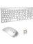 Wizard Kablosuz Klavye Mouse Seti Beyaz Q Klavye Tüm Cihazlara Uyumlu 3
