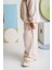 Erkek Çocuk Düz Paça Fırçalı Tek Alt - Krem 2