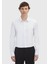 Beyaz Düz Super Slm Fit Dokuma Klasik %100 Pamuk Gömlek 1