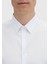 Beyaz Düz Super Slm Fit Dokuma Klasik %100 Pamuk Gömlek 4