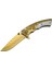 Sibirya Işlemeli Çakı Gold S-2063A 19,5 cm 1