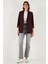 Regular Fit Klasik Yaka Desenli Astar Detaylı Blazer Ceket Bayan Ceket 6839227 2