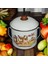 Emaye Bakraç Yoğurt Tenceresi Bakliyat Saklama Tenceresi Patates Soğan Kovası 18 cm 4,50 Litre 1