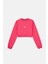 Dağ Ceylanı Soft Fleece Crop Sweatshirt - Pembe 1