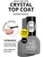 Kalıcı Oje Crystal Top Coat Çok Renkli 9 ml Yapışkansız ve Sararma Yapmaz 6