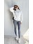 Kadın Balıkçı Yaka Uzun Kollu Basic Sweatshirt 2
