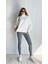 Kadın Balıkçı Yaka Uzun Kollu Basic Sweatshirt 3