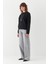 Düz Basic Bisiklet Yaka Sweatshirt Siyah 2