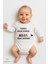 “abim Bana Doyamaz” Yazılı Uzun Kollu Bebek Body %100 Pamuk, Çıtçıtlı Zıbın 0-24 Ay Arası Unisex 1