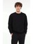 MB-SN75 C Neck 0 Yaka Erkek Sweat - Siyah 1