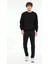 MB-SN75 C Neck 0 Yaka Erkek Sweat - Siyah 2