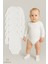 5’li Set Uzun Kollu Bebek Zıbın | Beyaz Pamuk Çıtçıtlı Body | Unisex 0-24 Ay Iç Giyim 1