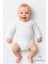 5’li Set Uzun Kollu Bebek Zıbın | Beyaz Pamuk Çıtçıtlı Body | Unisex 0-24 Ay Iç Giyim 3