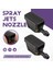 2pcs Ön Camı Yıkama Jeti Evrensel Siyah Araba Kolu Ön Cam Yıkayıcı Bıçak Su Sprey Jetleri Nozul Aksesuarları (Yurt Dışından) 5