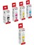 GI-490 Pixma G3411 4 Renk Orjinal Mürekkep Seti + 1 Sarı Hediye 1