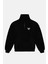 Koala Sherpa Quarter-Zip Sweatshirt - Siyah 1