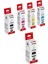 GI-490 Pixma G1416 4 Renk Orjinal Mürekkep Seti + 1 Siyah Hediye 1
